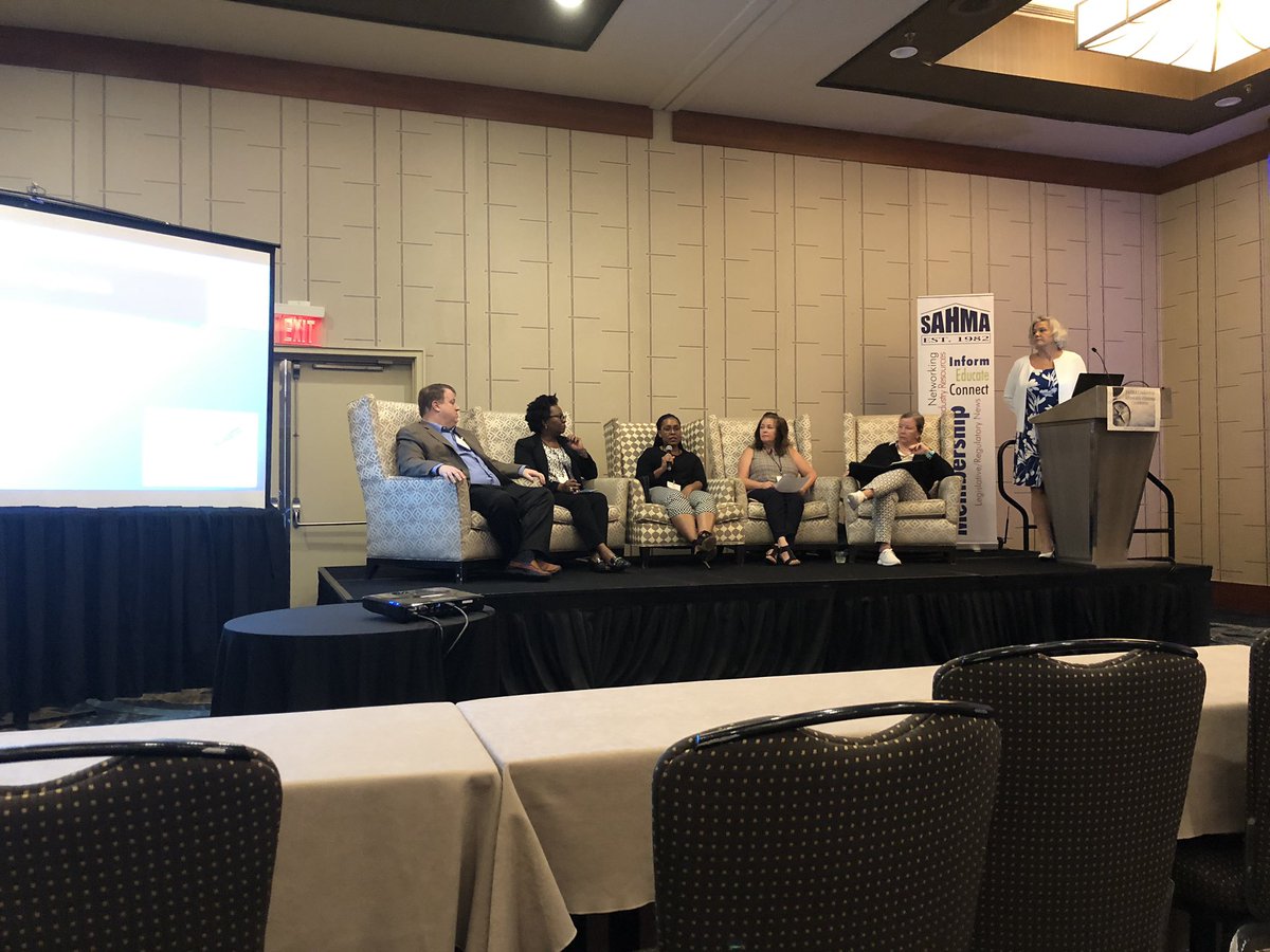 NavigateHousing's tweet image. Our Vernell Callahan on the @SAHMAorg “Top 10 MOR Findings” Panel. The #1 finding relates to the #EIV System, proper paperwork and the #CyberAwarenessChallenge. Call us if you need us!