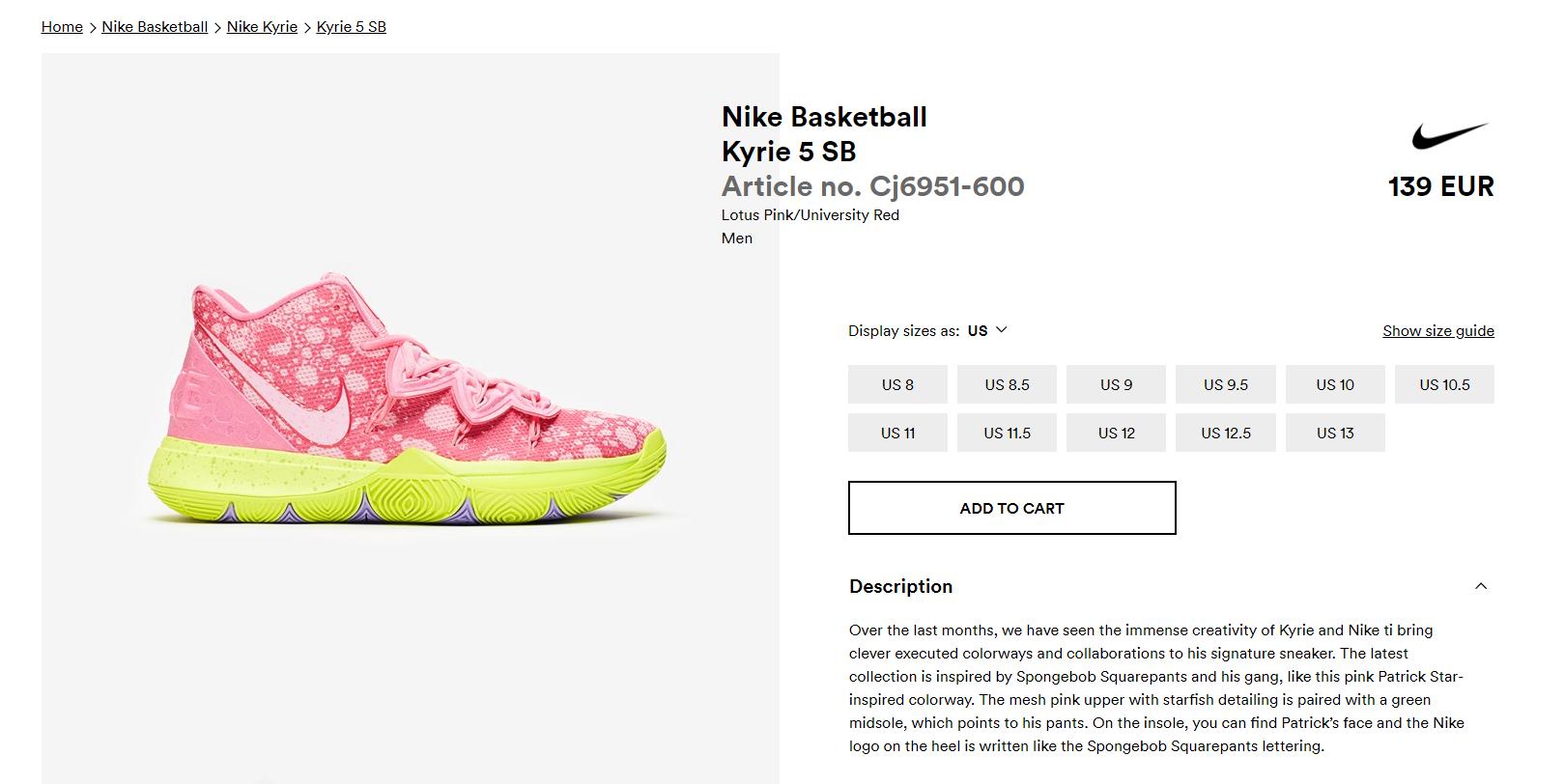 Kyrie 5 'Duke' Nike CI0306 901 game royal black Flight