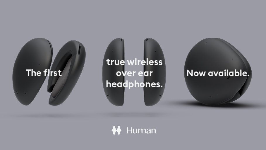 True wireless. Premium sound. Intuitive touch controls. Portable Bluetooth speaker. Human Headphones are now available. 

Buy yours now! humanheadphones.com
