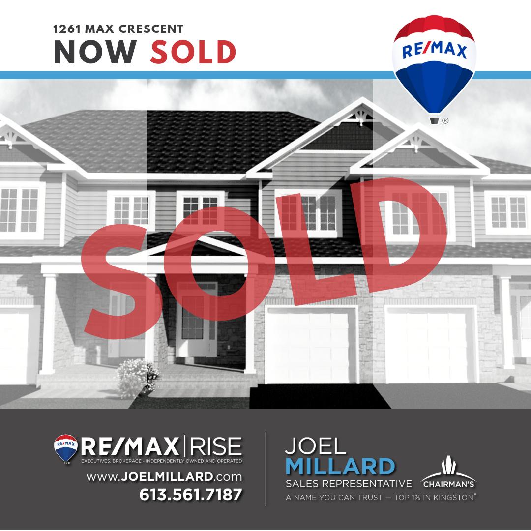 jmillard01's tweet photo. Update: 1261 Max Crescent is now SOLD! Another quality built CaraCo home sold to lucky Buyers! #ygk #sold #kingstonrealestate #remax #remaxrise #caraco #trailsedge https://t.co/JeknLZJCuY