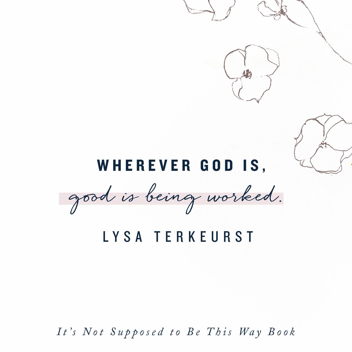 LysaTerKeurst's tweet photo. The most effective battle strategy to combat the fear of the unknown is trusting God who is known to be true and faithful. Don’t get lost in the shadows of uncertainty today.

Where God is, good is being worked. Breathe in hope and keep moving forward. https://t.co/hcngE1tRM1