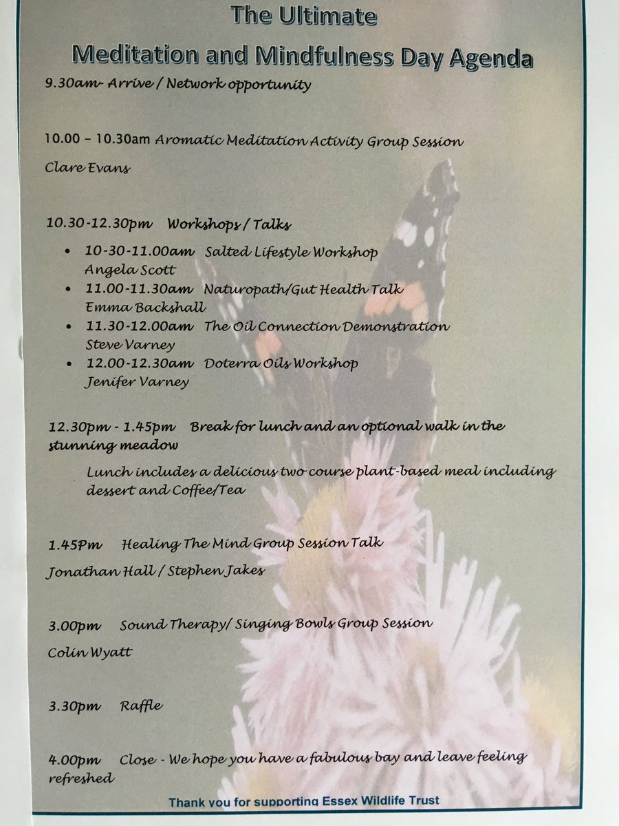 One for my health and well-being followers. An <a href="/EssexWildlife/">Essex Wildlife Trust</a> <a href="/IIWCorporate/">IIWCorporate</a> event. Please RT <a href="/TheRefillRoom/">The Refill Room</a> <a href="/SimplyStride/">SimplyStride</a> <a href="/healthylifeSX/">Healthy Life Essex</a> <a href="/AKAAssociates/">Angela Kimberley Associates</a> <a href="/TLCKarenRevivo/">Therapy Life Centre</a> <a href="/frescobox/">Fresco Box</a>