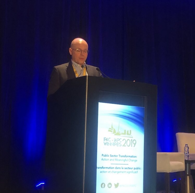 IpacManitoba's tweet photo. Kent Campbell, our outgoing @IPAC_IAPC President.  Check out our 2018 Annual Report at:  https://t.co/UpZUO3OmBG

#IPAC2019IAPC #IPAC2019 #IPAC

Photo credit:  @jessica_drakul - @ipacmanitoba Board Chair https://t.co/7FqwbGDOSd
