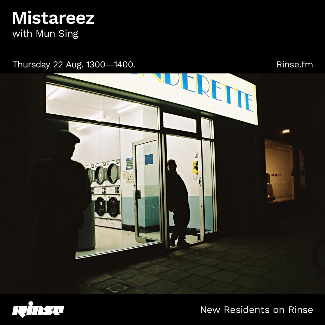 RinseFM's tweet photo. At 1PM @mistareez666 is live with #MunSing on https://t.co/Q0ed1kLtwe &amp; 106.8FM 

#RinseFM https://t.co/QdhKHlwJV6