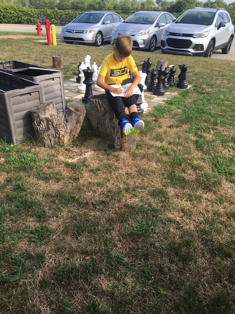 Reflecting and writing goals in our beautiful SCE garden!