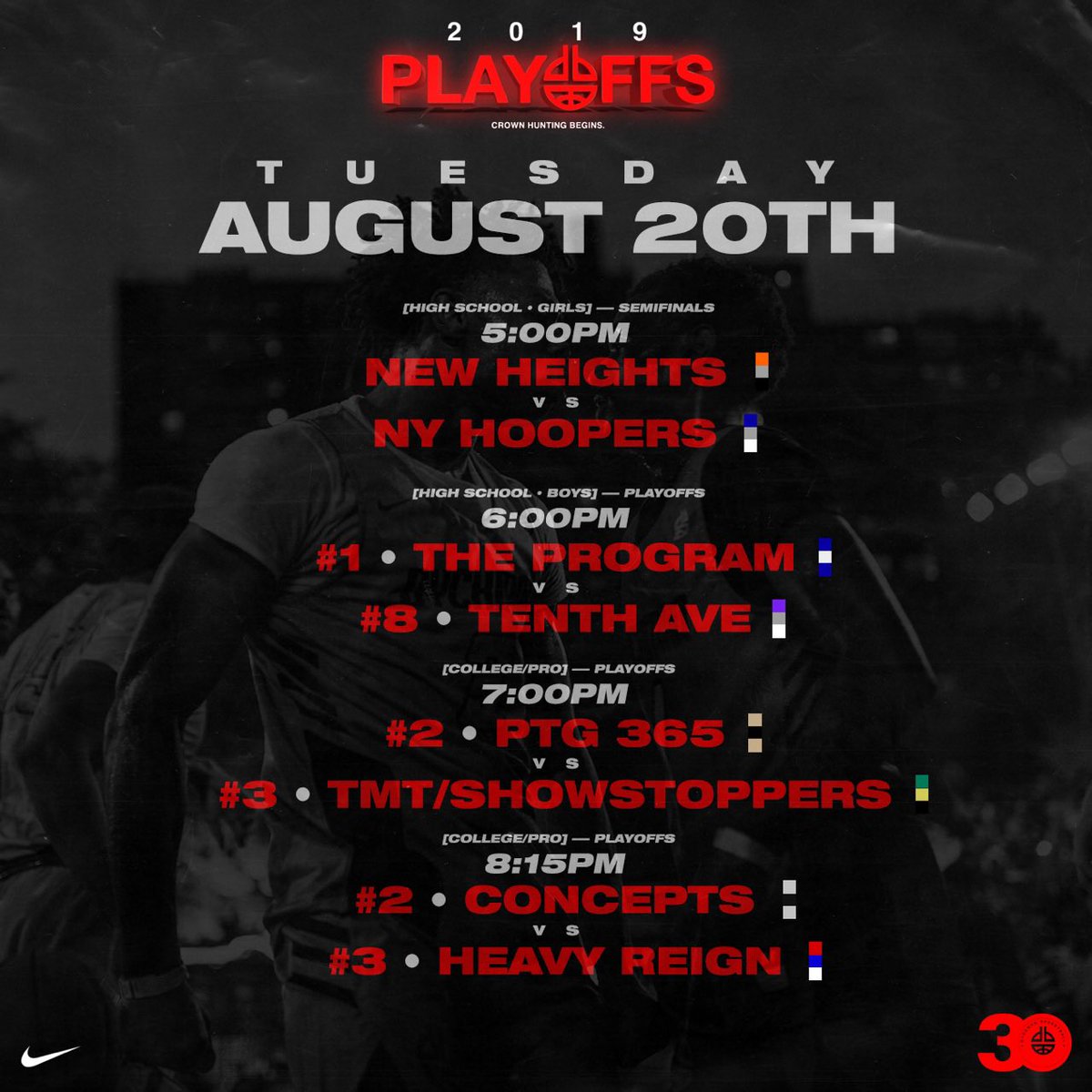 If last night was any indication of how the Playoffs is gonna go, we’re in for some GREAT ONES today! Once those lights come on, it’s Crown Hunting time.

Get to the park as soon as possible. Standing room only vibes tonight.