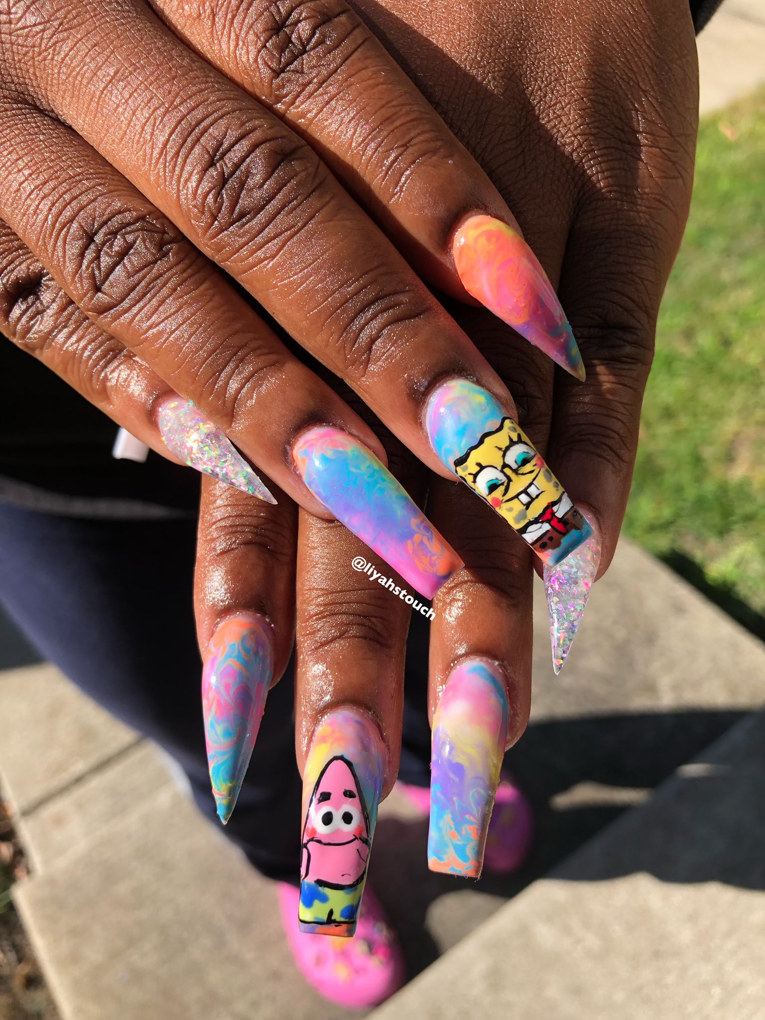 liyahstouch on Twitter: "Retweet for spongebob Like for Patrick #spongebob  #spongebobnails #bayareanails https://t.co/kwMJxBMkIa" / Twitter