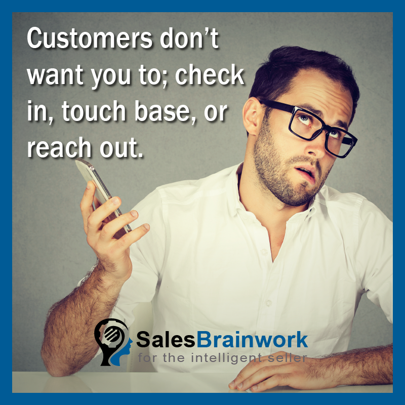 andyjsolomon's tweet photo. Customers don't want you to; check in, touch base, or reach out. They want you to bring them something of value that's worth their time. Be a person of value and stop wasting your customers time.

#salestip #salestips #salestraining #salestalk #salesadvice #sales #salesbrainwork https://t.co/OjxiY2pzeU
