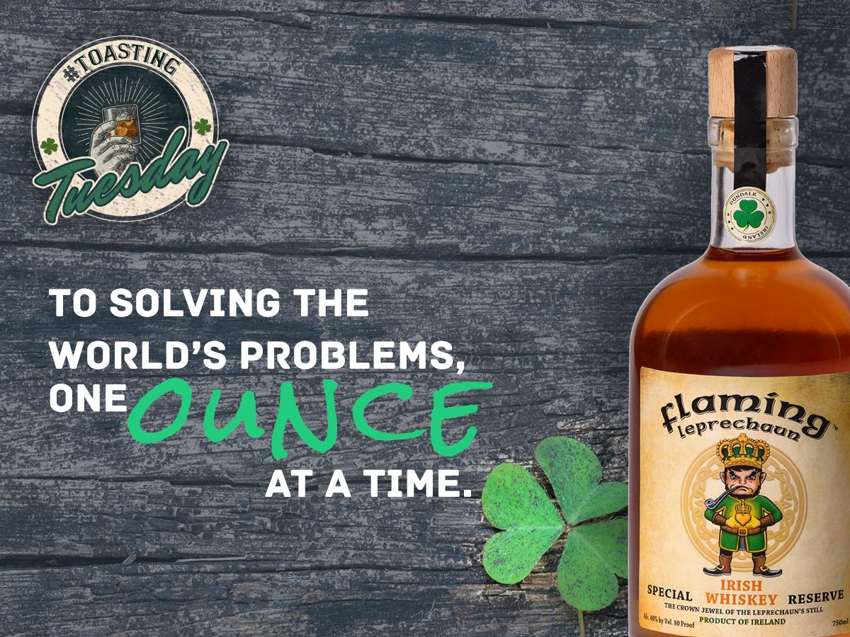 One ounce at a time...😏

#ToastinTuesday