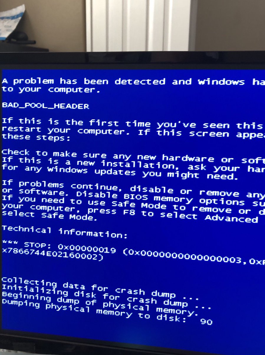 BSOD for the swimmers!