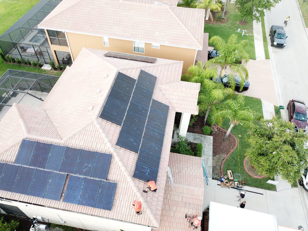 unicitysolar's tweet photo. Tile roof installations are just one of our specialties. See how they appear to just float over the tiles! We use the lowest profile racking system in the industry. Call us at 813-882-5663 for your customized proposal.
#solarpanels #solarinstallation #tampa #tamparealtor #gosolar https://t.co/fyeaNBhQS2