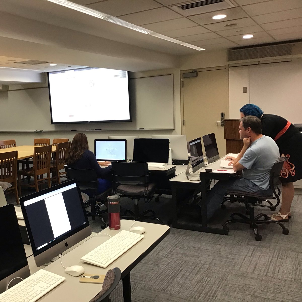 trinitylibrary's tweet image. Joelle Thomas, User Engagement Librarian @trinitycollege, introduced Information Services staff to twinery.org - an open-source tool for creating interactive stories - as part of the RIT Digital Tools Summer Studio series. 

Thanks @MaryMahoney123 for organizing this!