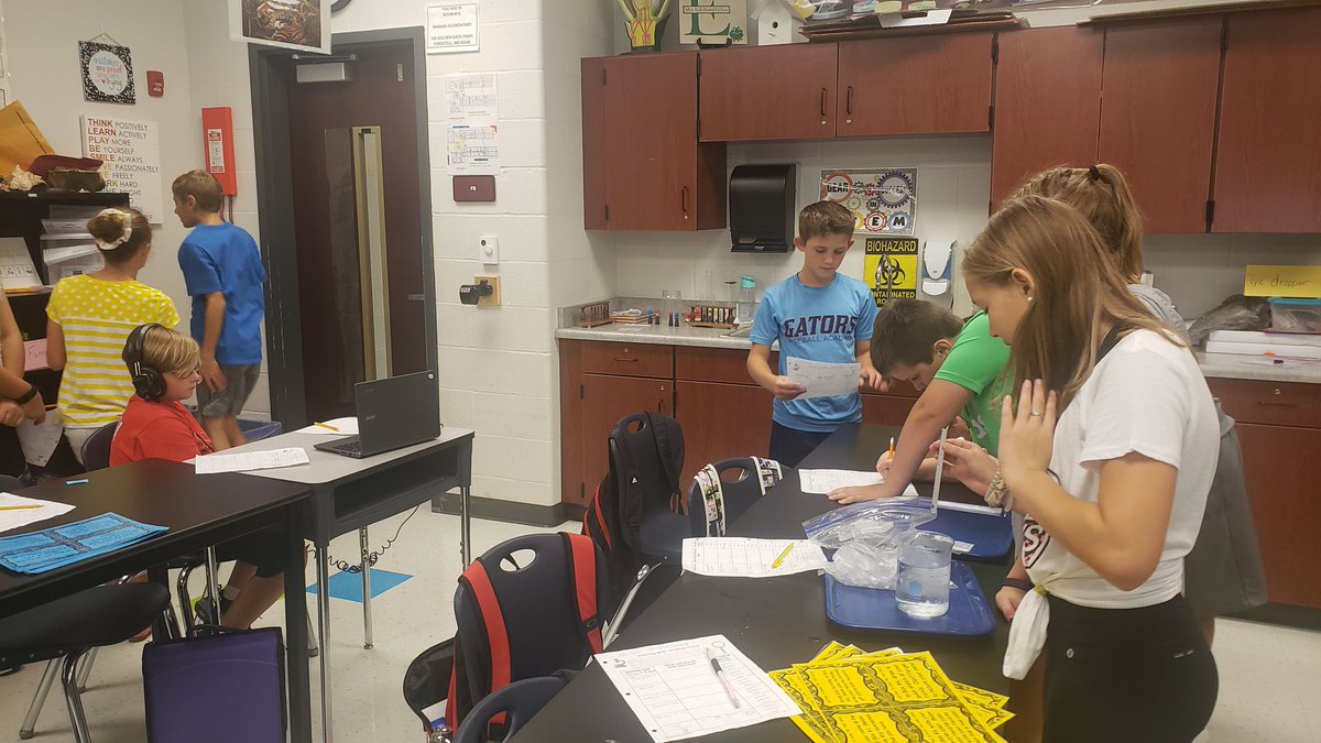 WBESIX's tweet photo. Today 6th grade is doing an amazing job  exploring Science Tools!  I am excited for an awesome year! https://t.co/xOEPJKYYek