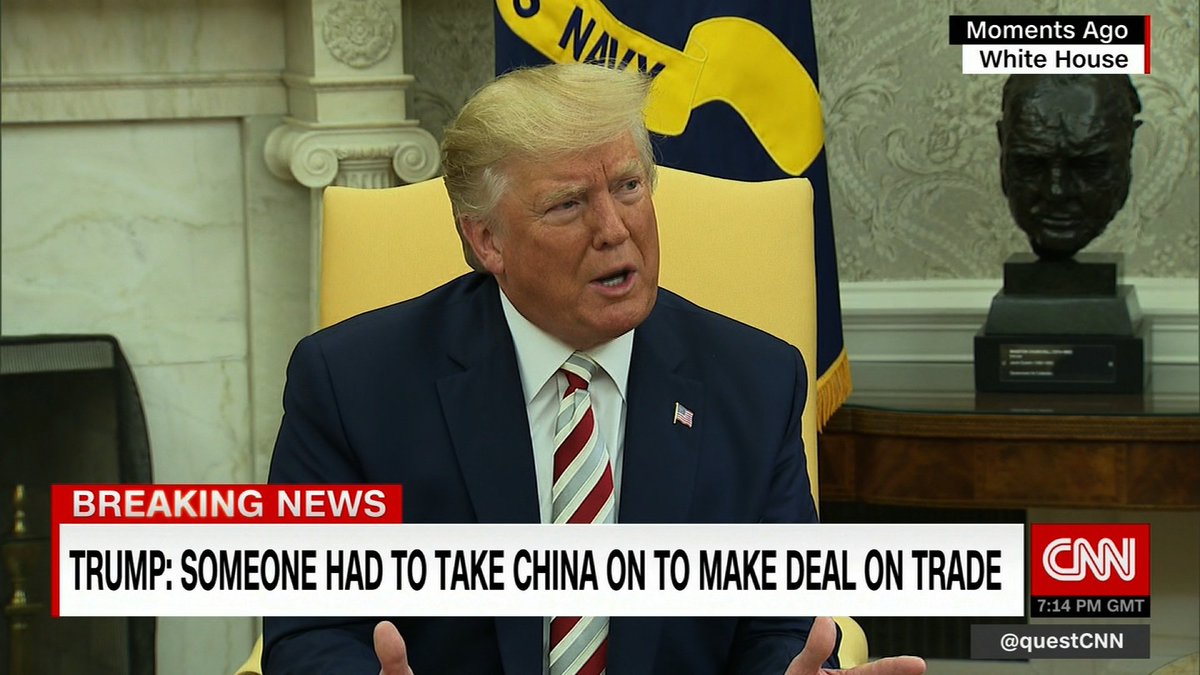 questCNN's tweet photo. Right now on @cnni: U.S. President Donald Trump talks potential tax cuts, China, and gun control. Live coverage on #QMB and #cnngo... https://t.co/Hus4VszEjS