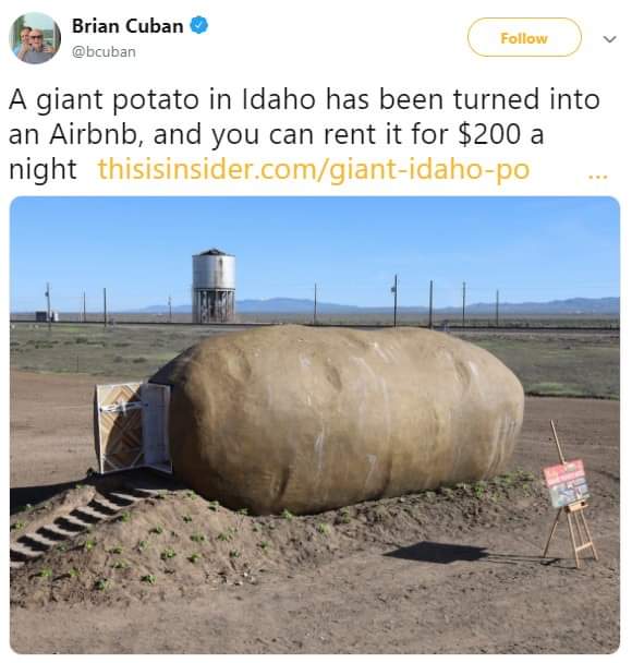 TinyFlyingPanda's tweet photo. @DaithiDeNogla 
Maybe somewhere for you to stay if you ever visit Idaho? 😂 https://t.co/bA8R9skqxm