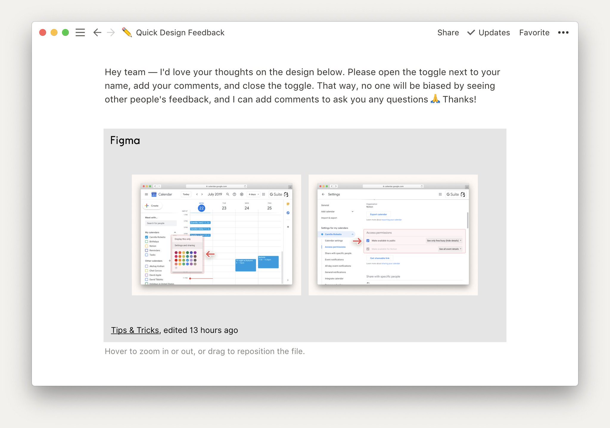 Notion One More For All You Designers We Know Getting The Feedback You Need From Everyone Can Be A Challenge Built With Our Friends At Figmadesign Here S A