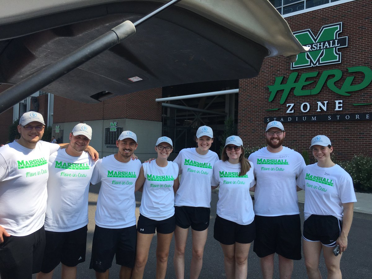 crossing_ctc's tweet photo. Our move in day crew!! They are awesome and such a blessing! Go Herd! #MUclassof2023 https://t.co/vFgyhAAlyv