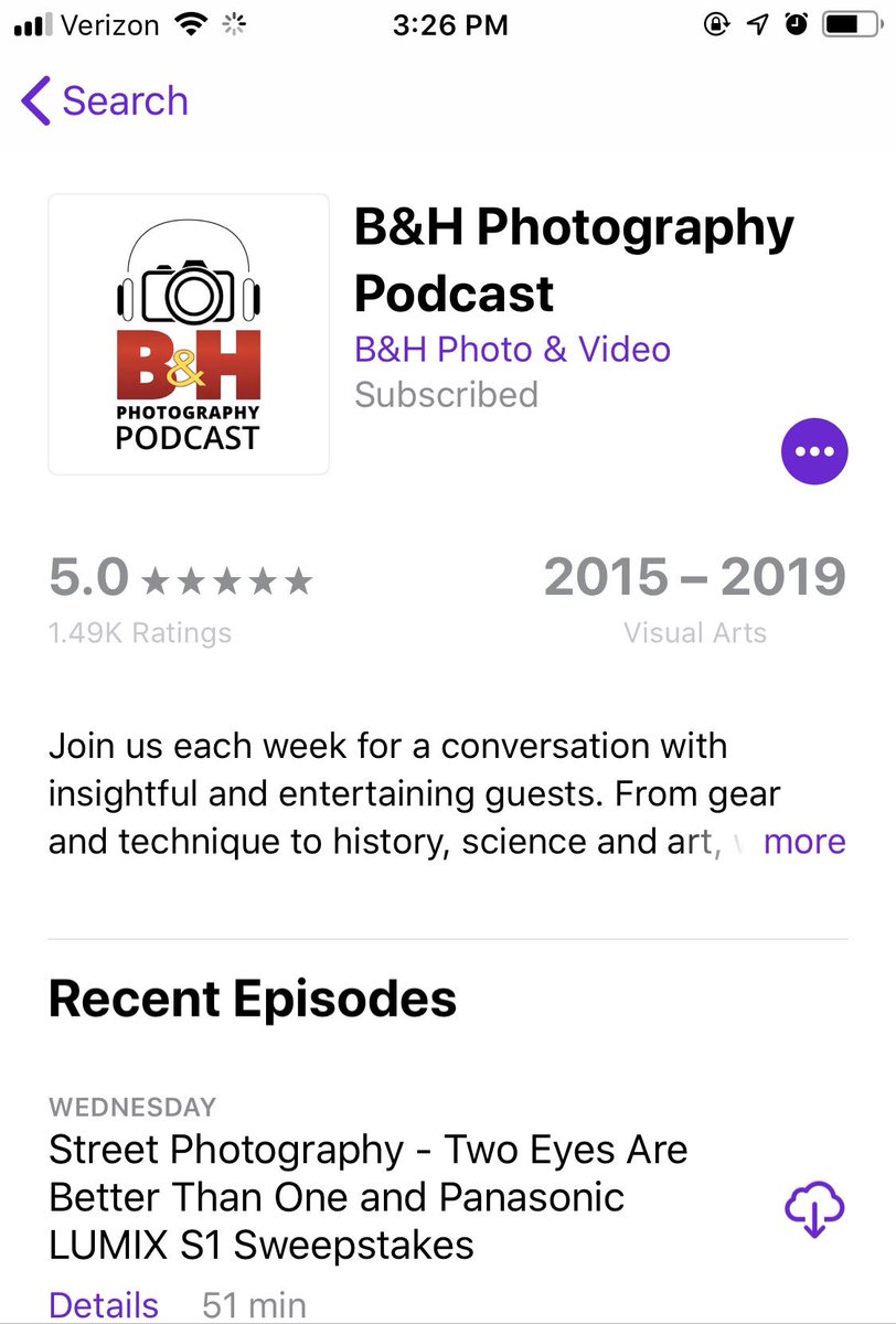 nickpeay's tweet photo. #BHPhotoPodcast #PanasonicLUMIX https://t.co/OMSghuUWAM