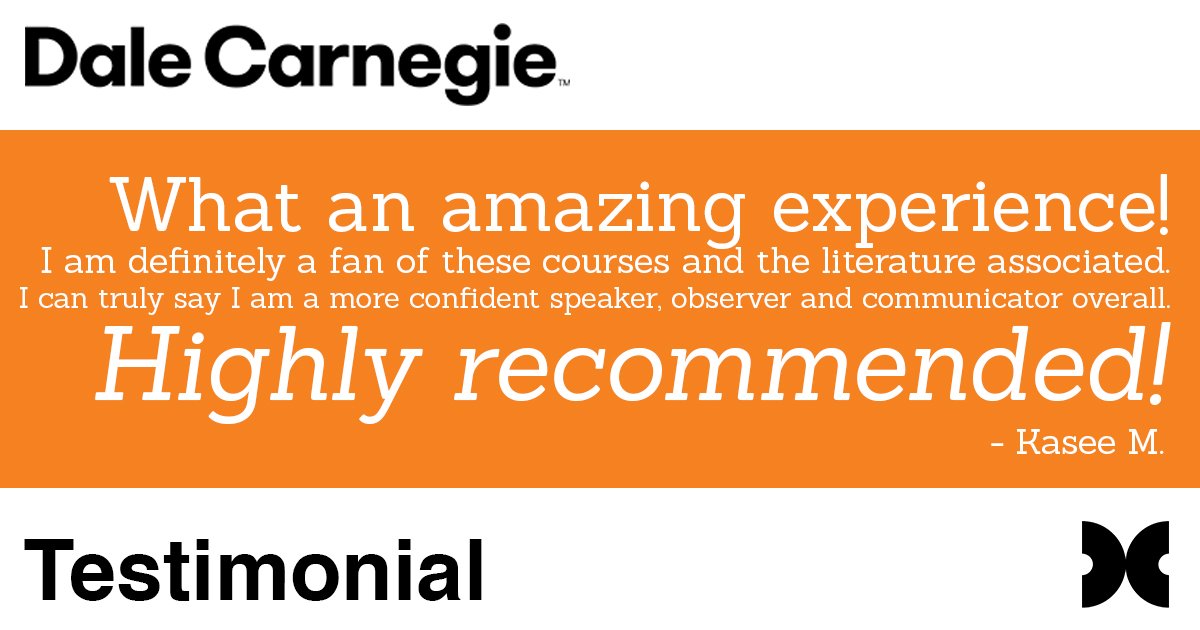 DaleCarnegieGA's tweet photo. Improve your confidence and skills with Dale Carnegie’s extensive range of professional development programs! Message us today to learn more about courses near you. #DCTakeCommand #Atlanta #Georgia https://t.co/b5DsKOVgjq