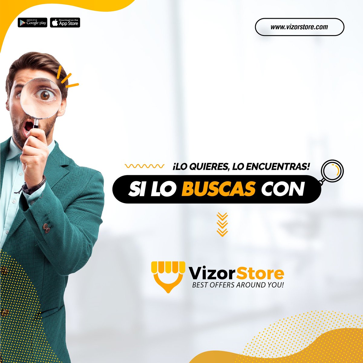 VizorStore's tweet photo. ¿Lo quieres ?, Lo encuentras ! con #vizorstore. 🔍 Con nuestra aplicación encuentra todo lo que quieras descargando nuestra app📱 y comienza a disfrutar de los grandes beneficios que Vizorstore tiene para ti. 🤳 👇
¡Descargala ya ! 👉 https://t.co/mTjpFfQ3Ze https://t.co/Yik7xi3h77
