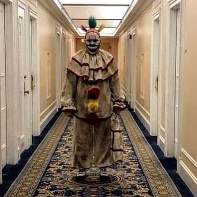 Thrilled to receive this photo from one of our terrific customers – walking down a quiet hotel corridor is NOT where you want to encounter #Twisty from #AHS! #wishmastercapes &amp; #costumes of #blueridge #georgia. #horror #halloween #costume #craftsmanship #cosplay #theatre #te…