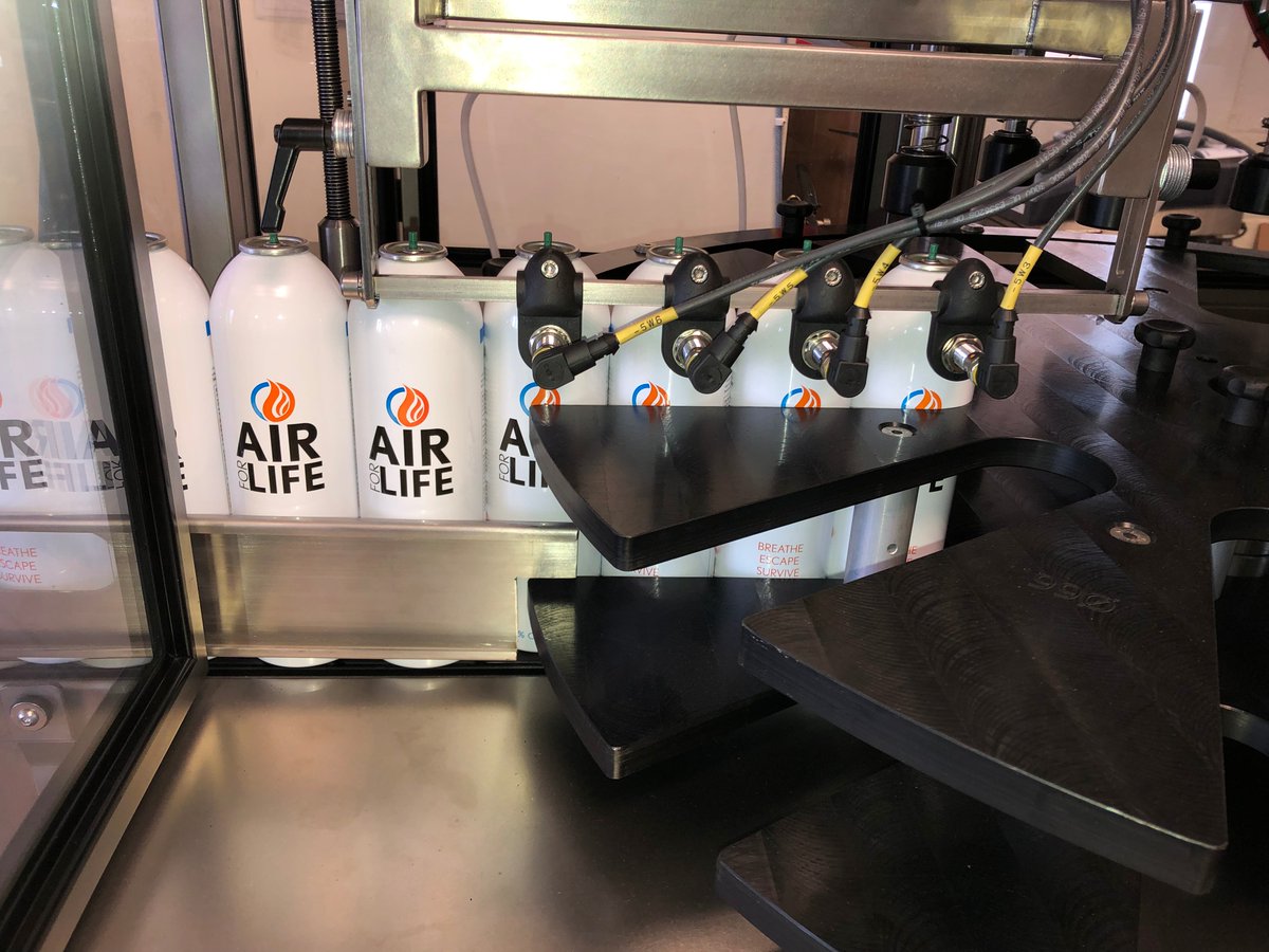 AirForLife3's tweet photo. Behind the scenes at our factory, filling our cans with oxygen 👨‍🏭

Get your emergency escape device today over on our website: https://t.co/kQChufFYN5

#safety #firesafety #healthandsafety #emergencydevice #lifesaving #healthandsafety #firesafetyproduct https://t.co/zL8IprBz04