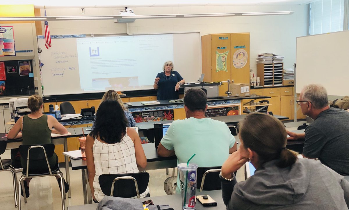 Ojrscience's tweet photo. OJR Middle School Science Teachers @ojrsd mastered the #PearsonRealize suite of digital resources today with #Pearson trainer Cheryl Stephens. We are ready!! https://t.co/B1o3qKjRtE