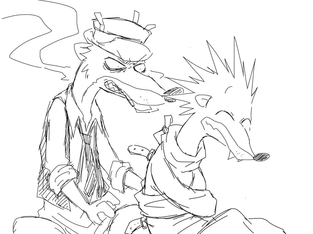 幽棲ムツキ Skeb ロジャラビ漫画 ロジャーの手錠抜けみたいなアレをサイコにもやってほしかったやつ