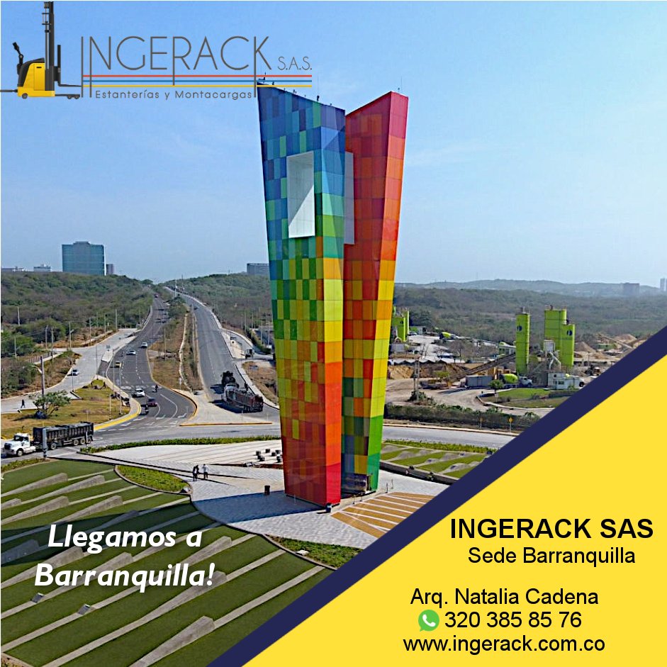 ingerack_sas's tweet photo. Nueva sede #Ingerack, llegamos a #Barranquilla!!
Encuentre todo en #Estanterias y #Montacargas en nuestra nueva sede.😃
Mayor inf Whatsapp 320 385 85 76 https://t.co/apxlh9i8Ot👈
Somos Fabricantes Directos!
#EstanteriaIndustrial #EstanteriaMetalica #RackSelectivo #Industria https://t.co/xrXp8cylGm