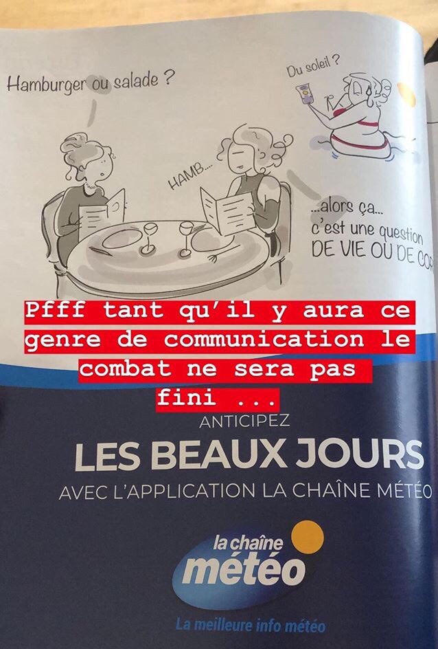 PepiteSexiste's tweet photo. 😓 Elle date de quand cette pub @lachainemeteo ? 2019 ? https://t.co/jS2rX5BQ1P