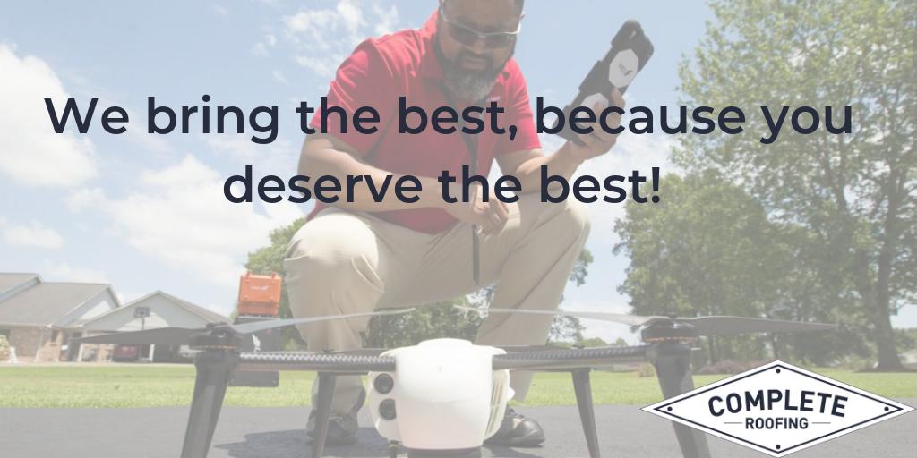 completeroofing's tweet photo. #TechTuesday Why do we use #Kespry Drones? Because the nation's largest #insurers do. They trust Kespry’s photos and A.I. powered software to deliver the true condition of your #roof. We do too. 
BOOK your #FREE Kespry #drone inspection today!
https://t.co/5r6ngRGoL8 https://t.co/wgWTLhOsOW