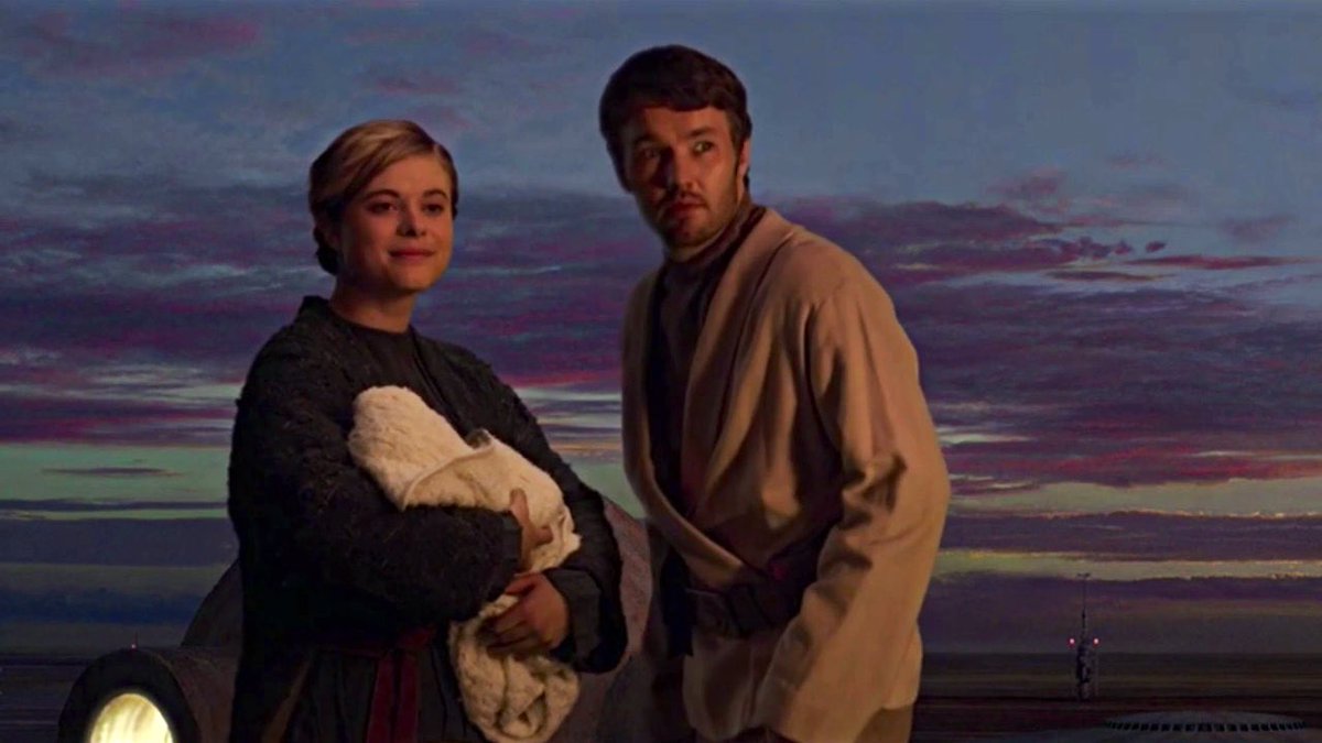 3. In the September 1981 second draft by Lucas and Lawrence Kasdan, Luke was taken to Obi-Wan’s brother Owen on Tatooine & Leia taken to Alderaan by their mother, who died soon after. In the same scene, Obi-Wan calls Luke “ #TheLastJedi”.MYTH CONFIRMED #StarWars  #ReturnoftheJedi &ndash; bei  Lucasfilm Ltd