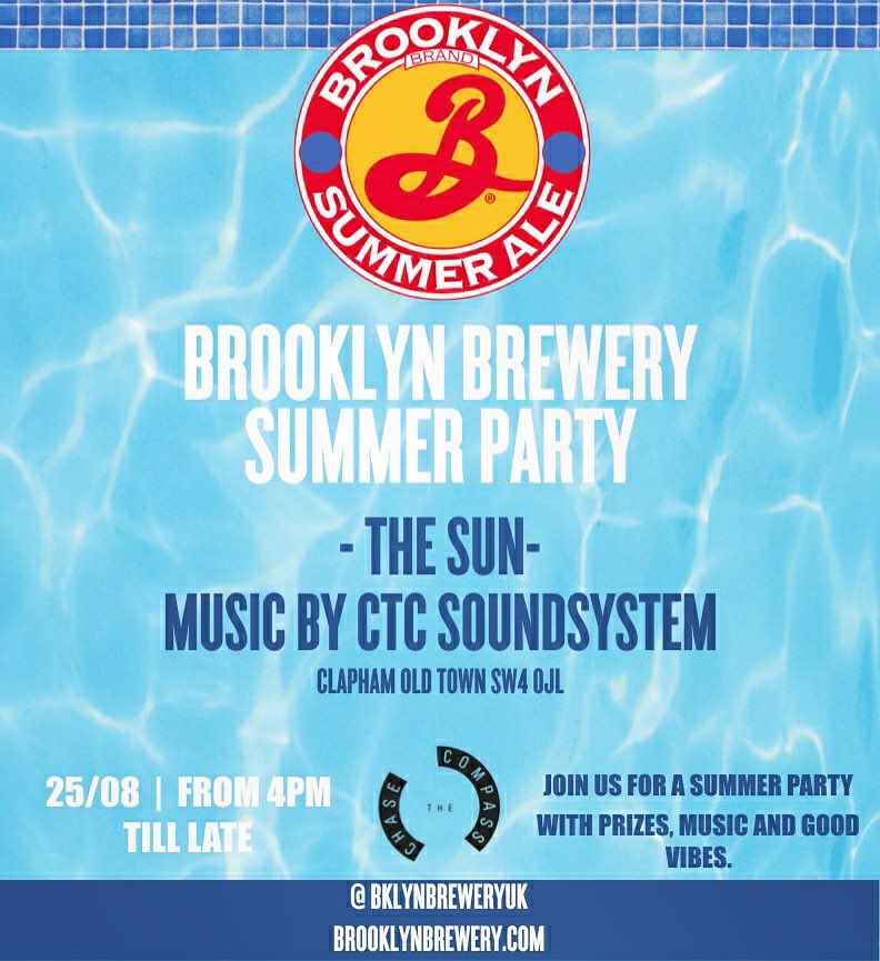We’re throwing a little summer party with @BrooklynBrewery this Sunday. Swing by if you’re around! ☀️🍻🍉
