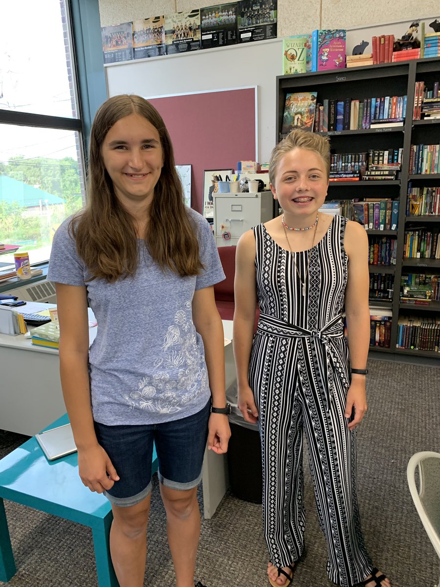 blackriverrats's tweet photo. Madelyn Rynsburger and Hannah Huggett presented their ideas from the Green Team to the BR Board of Education last night.  They are looking to improve our recycling efforts at Black River.  Even looking into composting.  #studentleaders #GREENTEAM https://t.co/PvWUOZbGBh