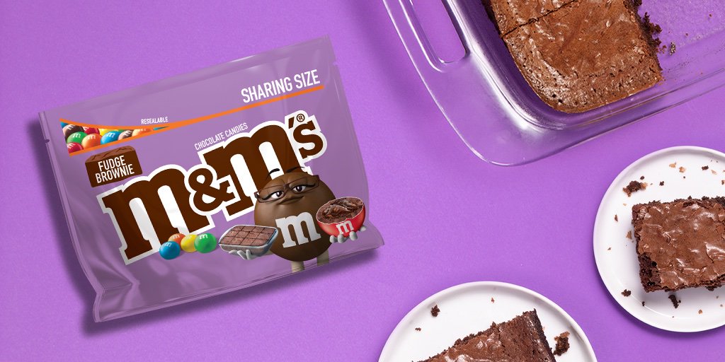 mmschocolate's tweet photo. A little bite of delicious is coming your way. Get ready for M&amp;M'S Fudge Brownie coming April 2020! Want a first taste?😉RT for your chance to have it before it hits stores.

No Purch Nec. 50 US/18+. Ends 8/21/19
https://t.co/BjfaR7AU5m https://t.co/qmuMpxh5vi