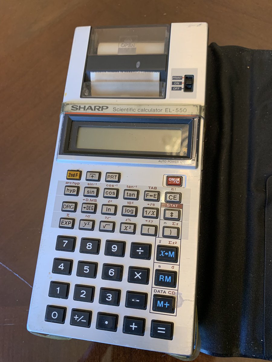 #BackToSchool supplies shopping list for my 6th grader includes “scientific calculator”. I’m guessing this baby from 1980 is not acceptable? #WhyDoIStillHaveThis