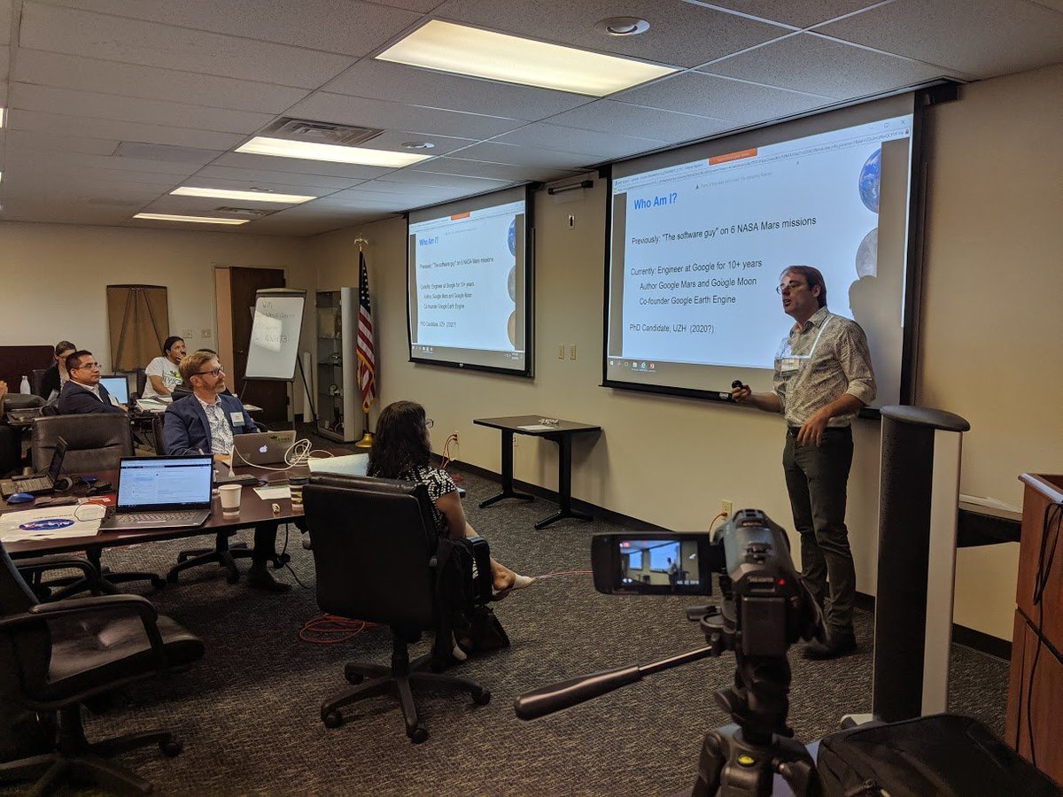 BzGEO's tweet photo. @africa_science @SERVIRGlobal @GlobalSilva @SilvaCarbon @simonestaiger @keherndon @EOcomms @puzzinicolau Hearing about @Google's #EarthEngine (#GEE) from one of the people who founded GEE along w/ @RebeccaTMoore and crew. Can it get any better than this? 🙂

Google's Noel Gorelick starts us off at the @SERVIRGlobal / @GlobalSilva State-of-the-Art Land Cover Change Methods workshop. https://t.co/N6KGyHq6DM