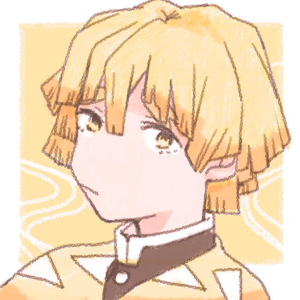 おそらさんがTwitterに投稿した我妻善逸(鬼滅の刃)のイラスト。