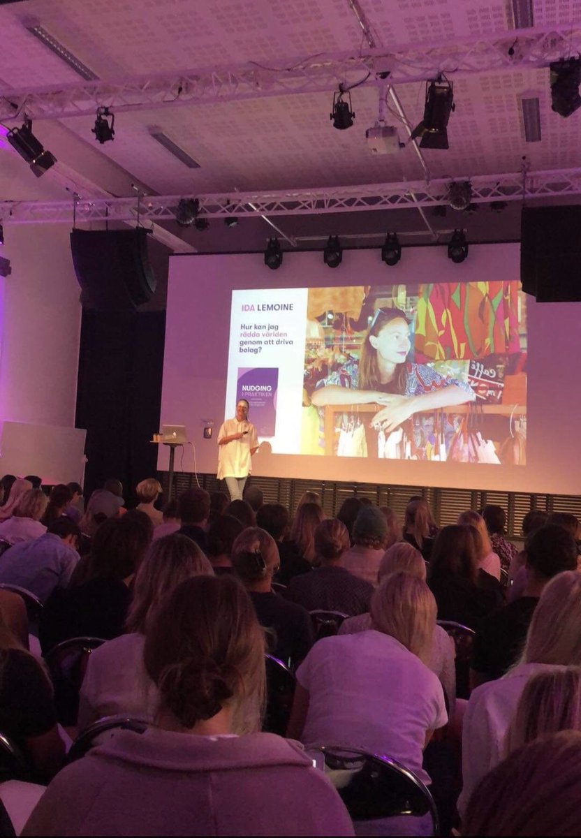 Kul att kicka ingång hösten med att föreläsa om #nudging på <a href="/Berghs/">Berghs</a> Bra pepp från alla taggade studenter 🙌🏼