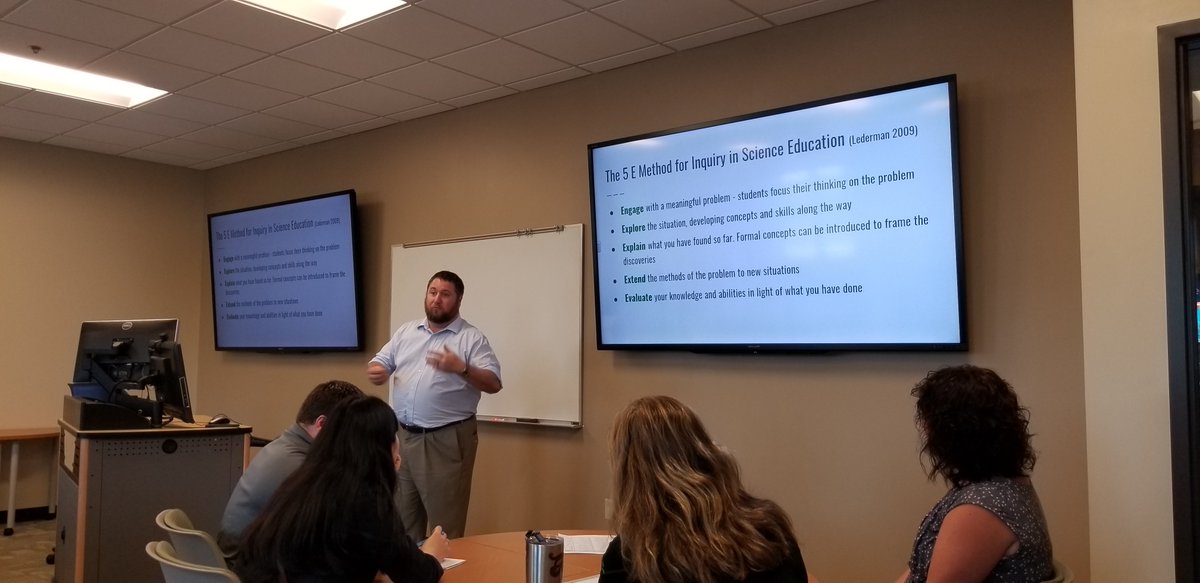 DrBrianKinghorn's tweet photo. .@carl_mummert presenting about our #inquirybasedlearning faculty learning community research at the @marshallu @CTLMU #iped2019 conference
@TinaCartwright https://t.co/gtCzkogQNc