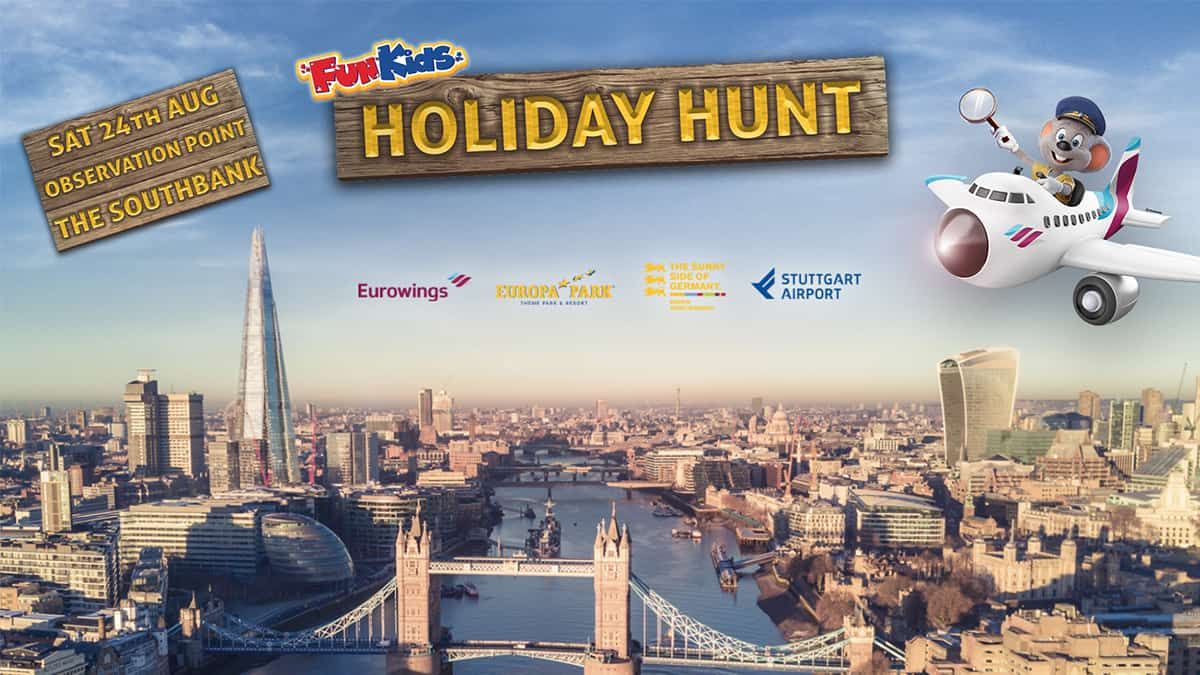 funkids's tweet photo. ☀️ Make sure you’re at London’s #Southbank on August 24th for the holiday hunt of the summer! 
☀️You could win the ultimate family getaway to #Germany! 😱     
@EuropaParkUK #summerholidays #win 🙌
https://t.co/SqS7DMXlJE https://t.co/xNyKyNifmV