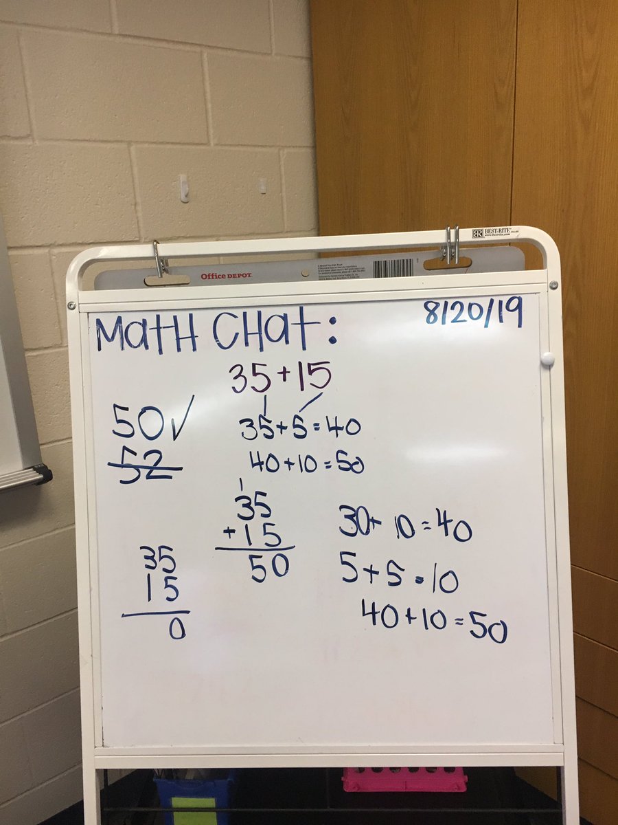 misshopemisd's tweet image. Our first math chat in day one. And they did AWESOME. 😍😍😍#firstdaybestday #cceandbeyond