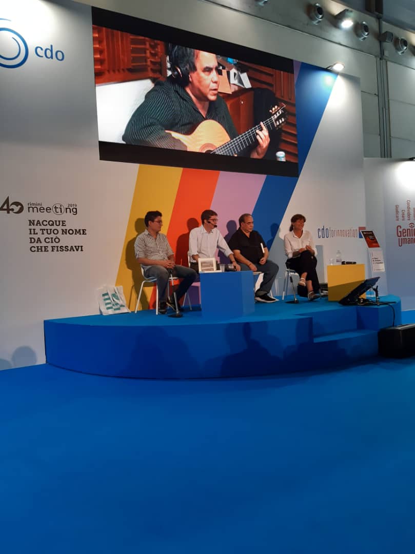 TrabajoyPersona's tweet photo. “En la música se ve nuestra tradición de trabajo, tradición que tenemos el deseo y necesidad de recuperar para afrontar la situación actual de #Venezuela”, #JoséFranciscoSánchez #EncontrarseenVenezuela #Meeting19 @MeetingRimini https://t.co/LPVjIxQeXv