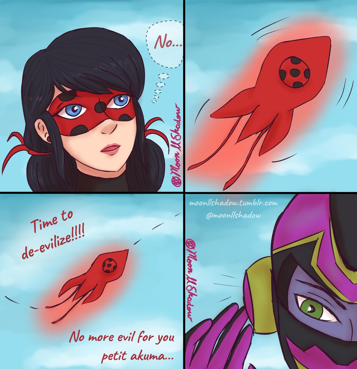 MoonllShadow's tweet photo. A minicomic for a different plot for Silencer... so what if he knew who she were? :')
#MiraculousLadybugSeason3 #MiraculousLadybug #silencer #LukaCouffaine #MarinetteDupain #Ladybug #moonllshadow #fanart https://t.co/3j3fS6tFpp