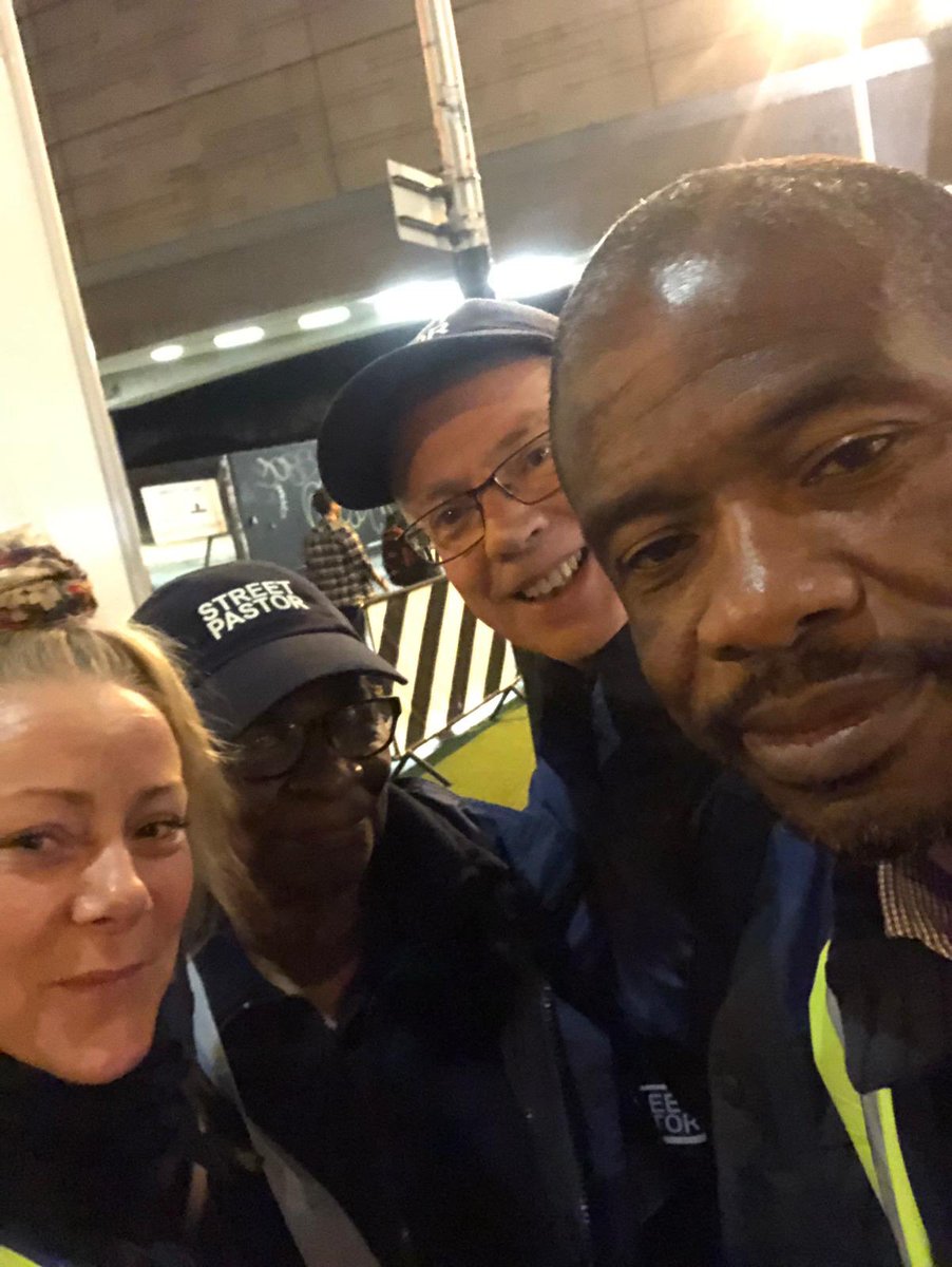 THStreetPastors's tweet photo. Our wonderful team on the streets last Friday. Want to join? email towerhamlets@streetpastors.org.uk https://t.co/vbK9evejft