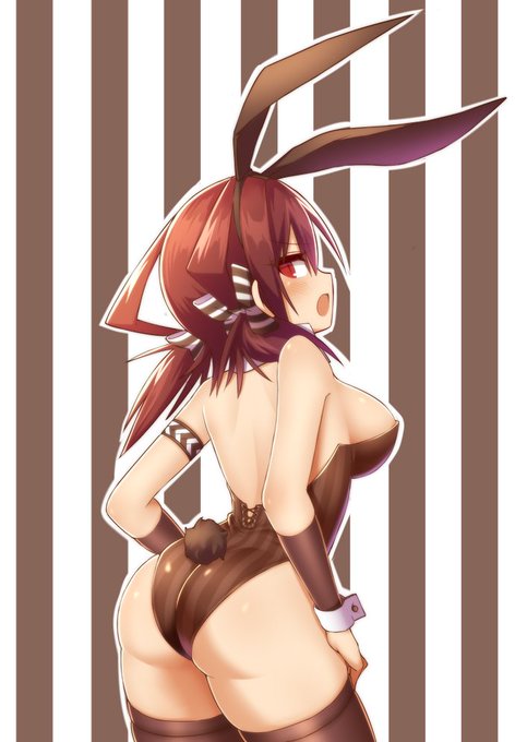 今日は用意できました!
ストライプさんが着てくれました!
#バニーの日 