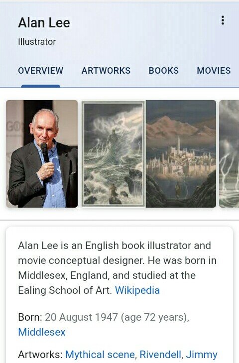 Happy birthday, Alan Lee! Brought life to Middle-Earth with his masterful art 