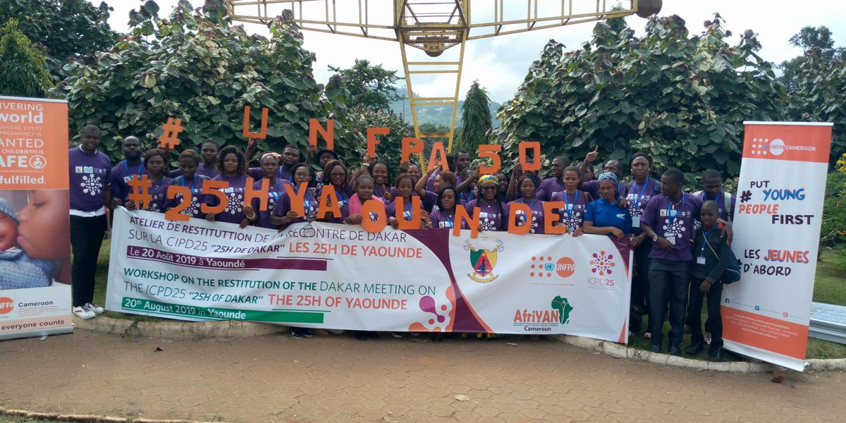 NguepiChariette's tweet photo. L'atelier de restitution de la conférence de 25H de Dakar s'est bien déroulé . Merci spécial à l'endroit de l'UNFPA Cameroun pour son accompagnement et la Secrétaire Exécutive AfriYAN
#25HYAOUNDE 
#ICPD25 
#UNFPA50 
#AfriYANCameroun 
#OnTheRoadToNairobi 
#PutYoungPeoleFirst https://t.co/YeEv2O7GPY