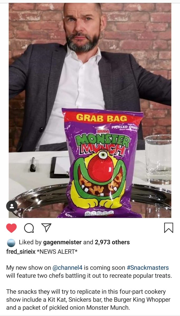 theoldnunshead's tweet image. It's as if the TV producers are somehow looking inside my brain for new show ideas....

#monstermunch #snackmasters #nunhead #SE15