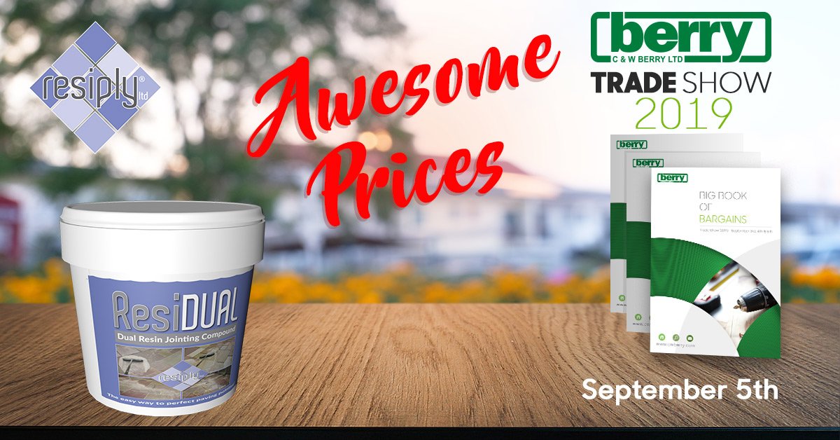 Dual Resin Jointing Compound from <a href="/Resiplyltd/">Resiply LTD</a> at @CandWBerry with amazing show prices

#paving #outdoordesign #landscapers #landscapegardeners #gardens #gardeners